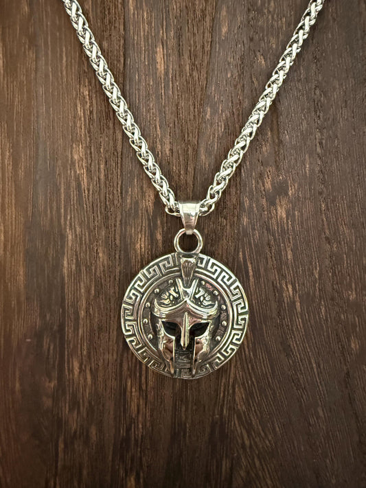 Norse Warrior  Pendant Necklace - Mens, Ladies, Stainless Steel
