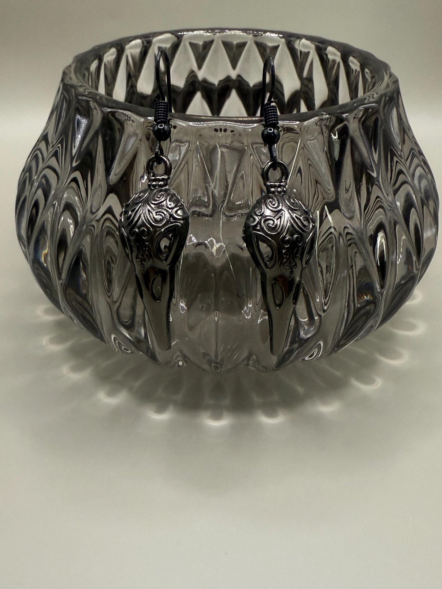 Raven Skull Earrings