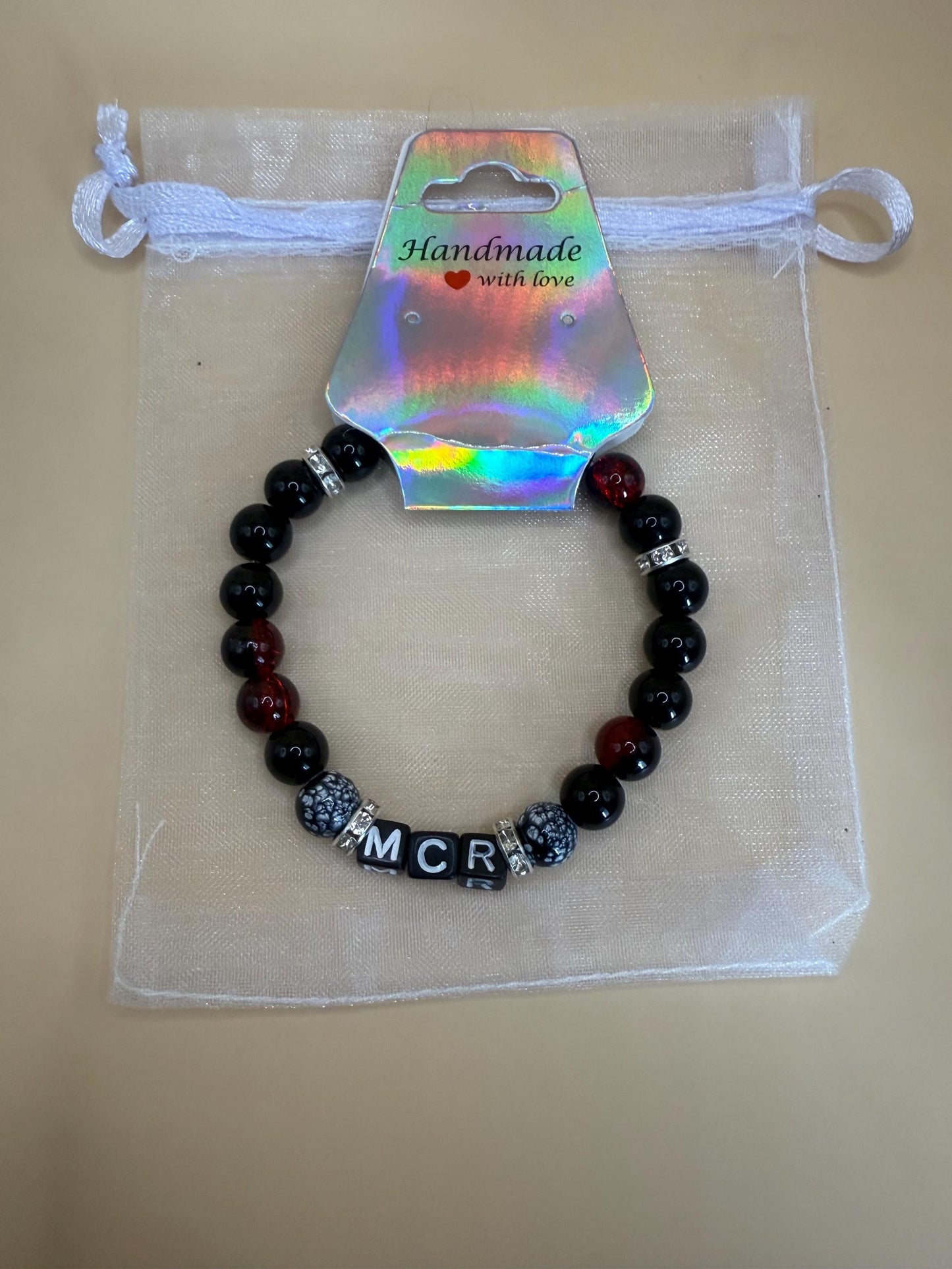 Handmade My Chemical Romance bead bracelet