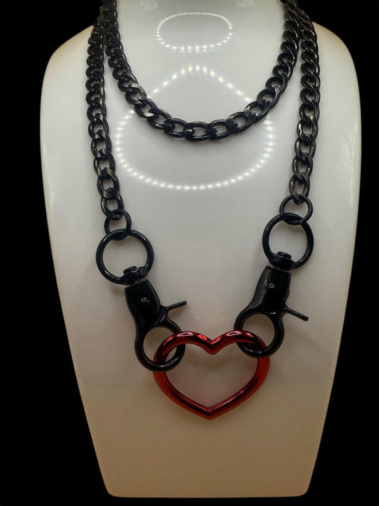 Double Keychain Cuban Link Necklace