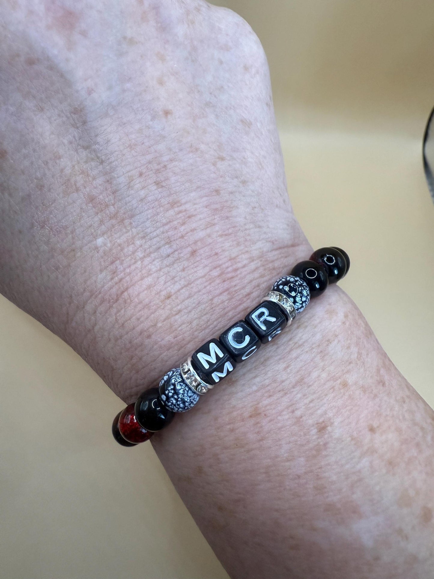 Handmade My Chemical Romance bead bracelet