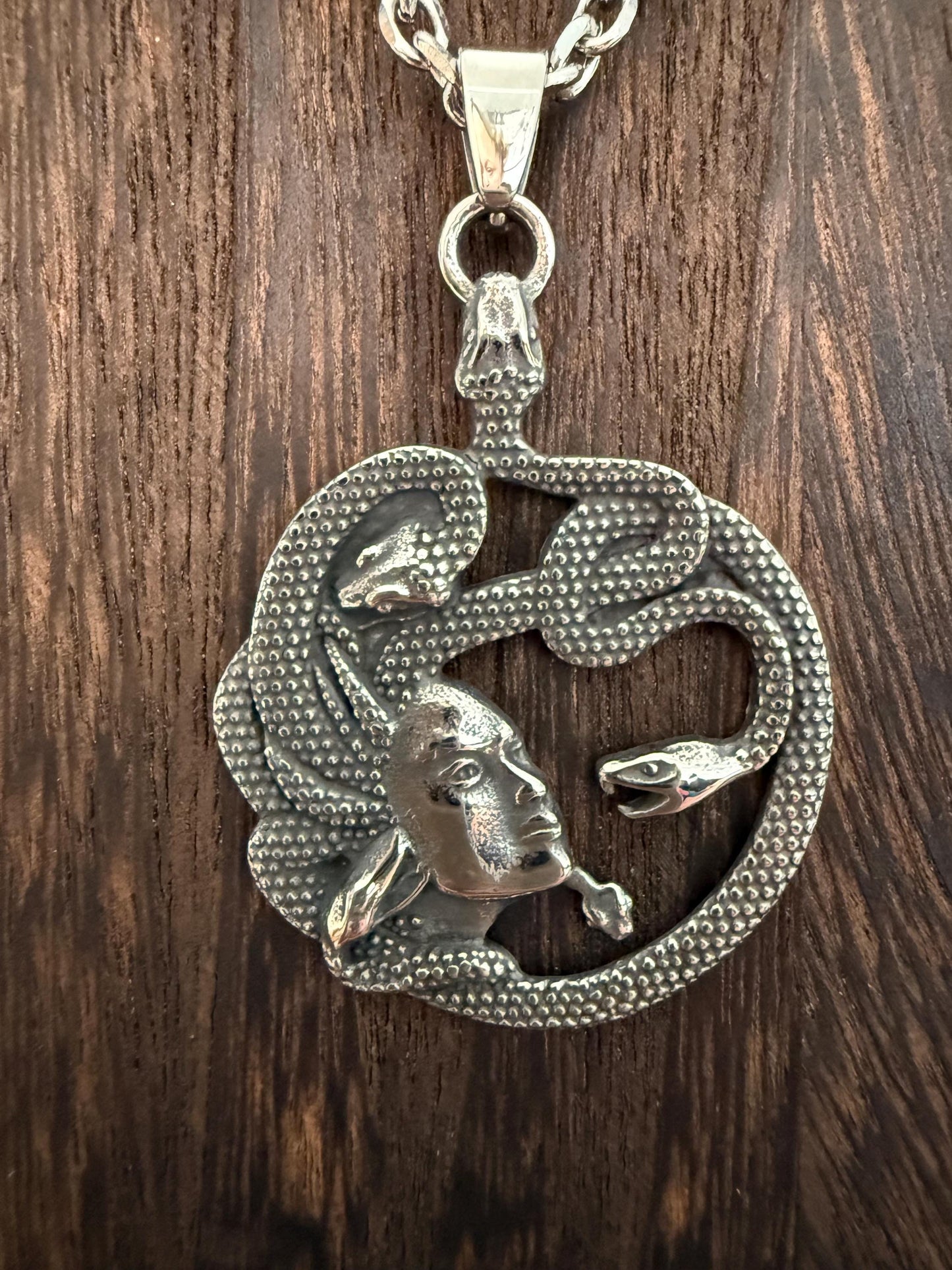 Medusa Pendant Necklace