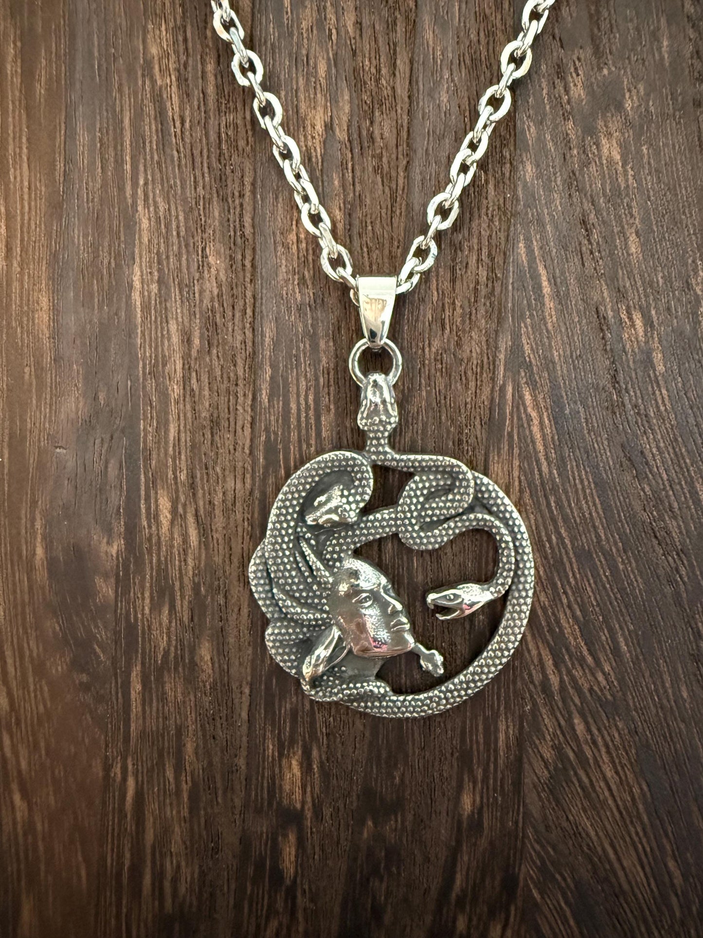 Medusa Pendant Necklace