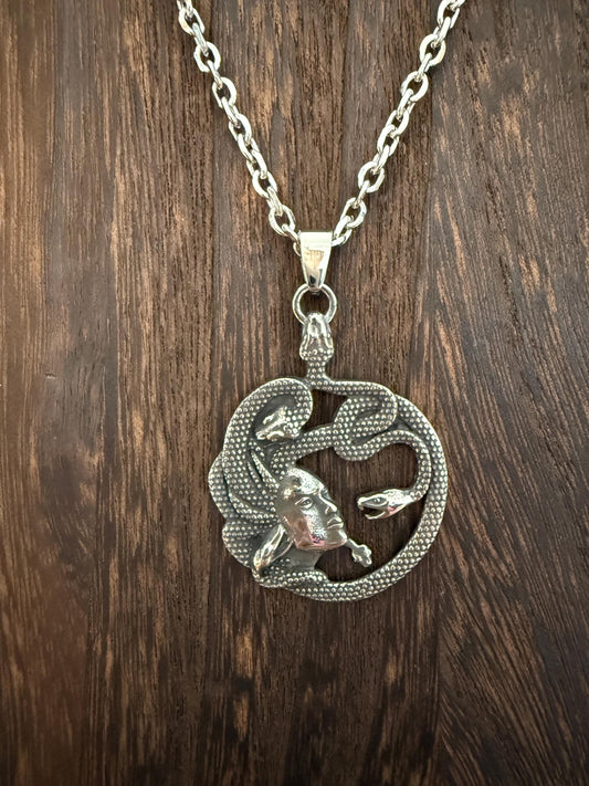 Medusa Pendant Necklace